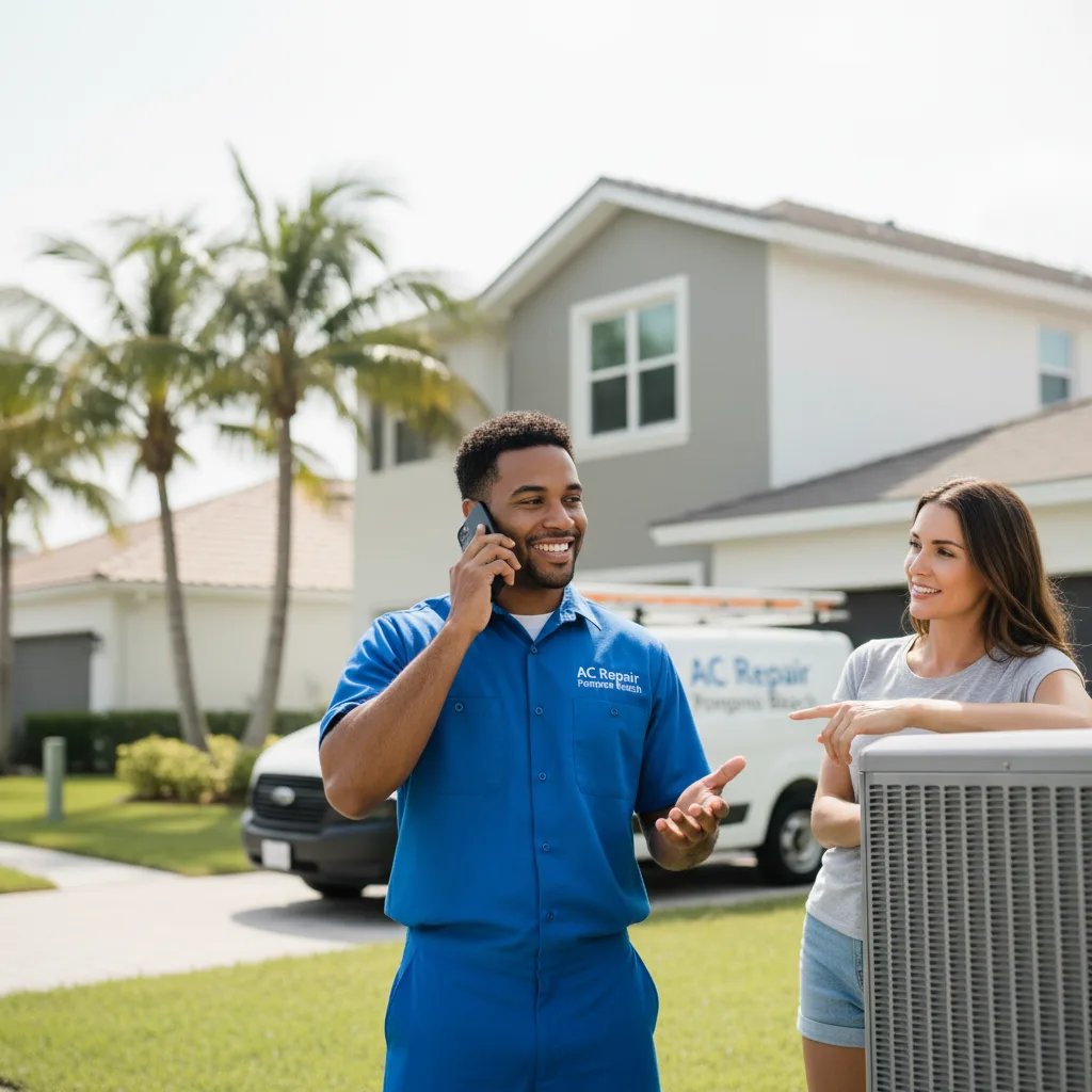 AC Repair Pompano Beach customer support in Raton